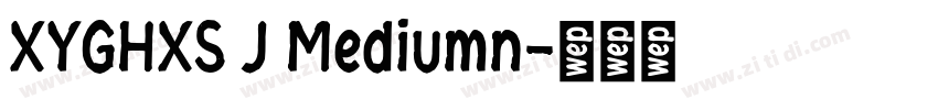 XYGHXS J Mediumn字体转换